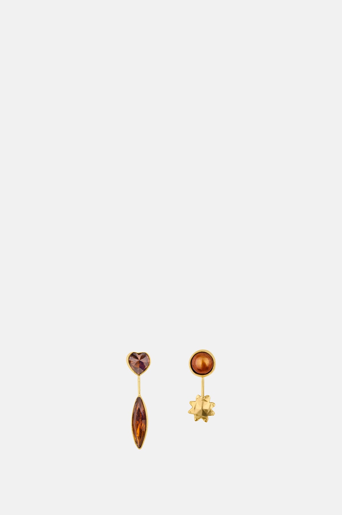 Grainne Morton Detachable Drop Smokey Quartz Earrings.