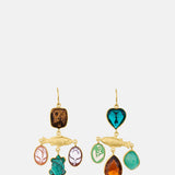 Grainne Morton Fish Balance Drop Earrings.