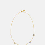 Grainne Morton Five Mini Charm Blue Cameo Necklace.