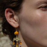 Girandole Amber Earrings