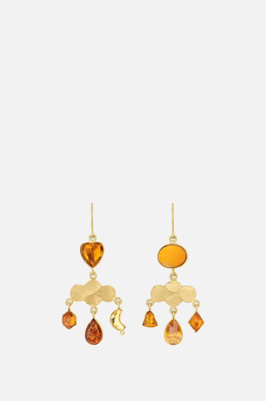 Grainne Morton Girandole Amber Earrings.