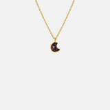 Grainne Morton Moon and Charm Garnet Necklace.
