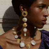 Moon and Shell Cameo Necklace