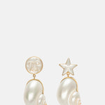 Grainne Morton Moon and Star Shell Drops Earrings.