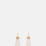 Grainne Morton Pearl Hand Hook Earrings.