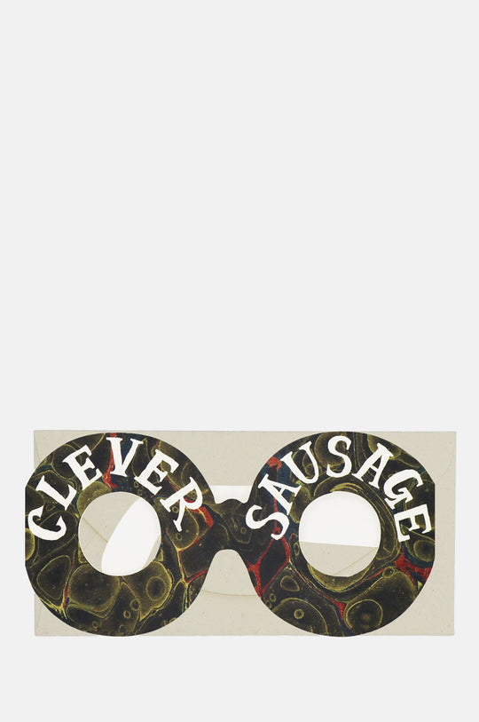 Clever Sausage Glasses Card