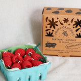 Raspberry Birthday Candles