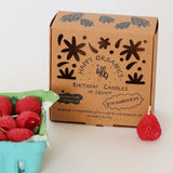 Strawberry Birthday Candles