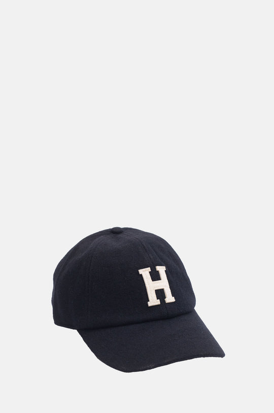 Wool H Cap Navy