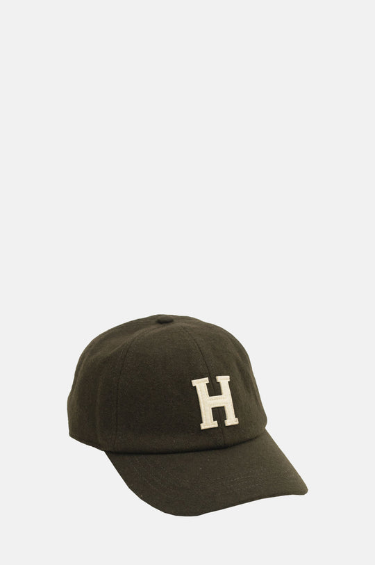 Wool H Cap Olive