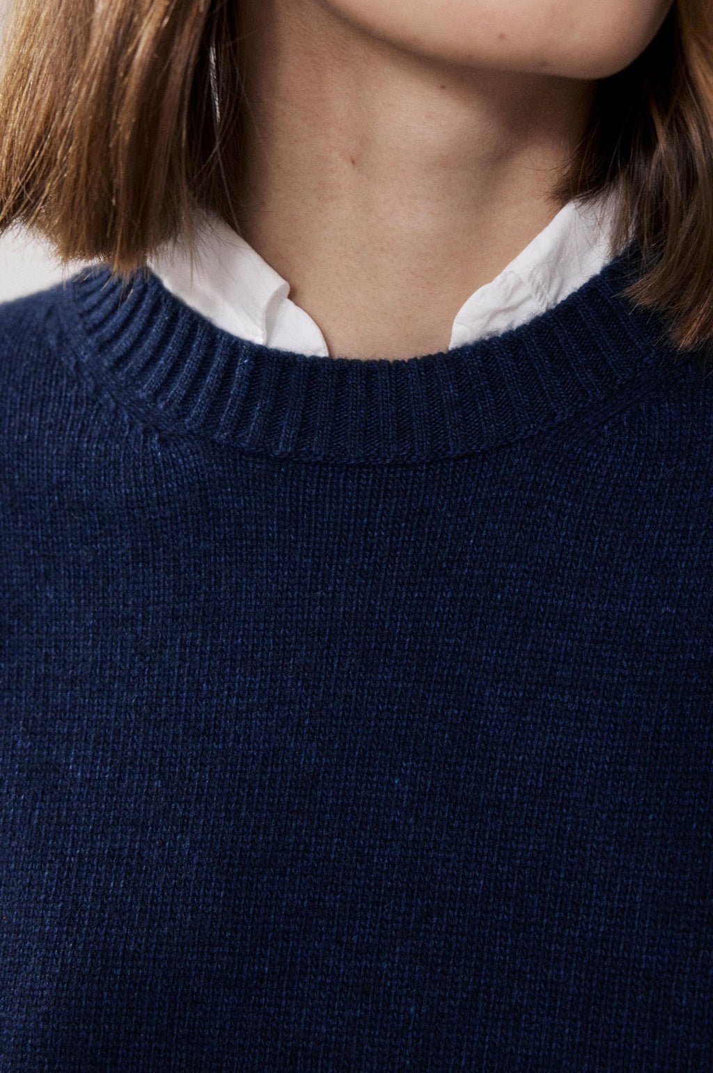 Mayra Knit Pullover Navy