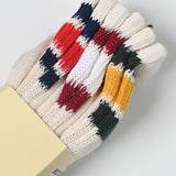 3-Pack Off-White Multi Stripe Socks