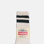 Healthknit 3 Pack Double Stripe Dark Green Navy Burgundy Socks.