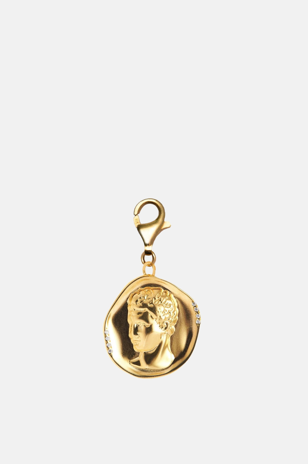 Hermina Athens Hermis Large Clip On Gold Charm.