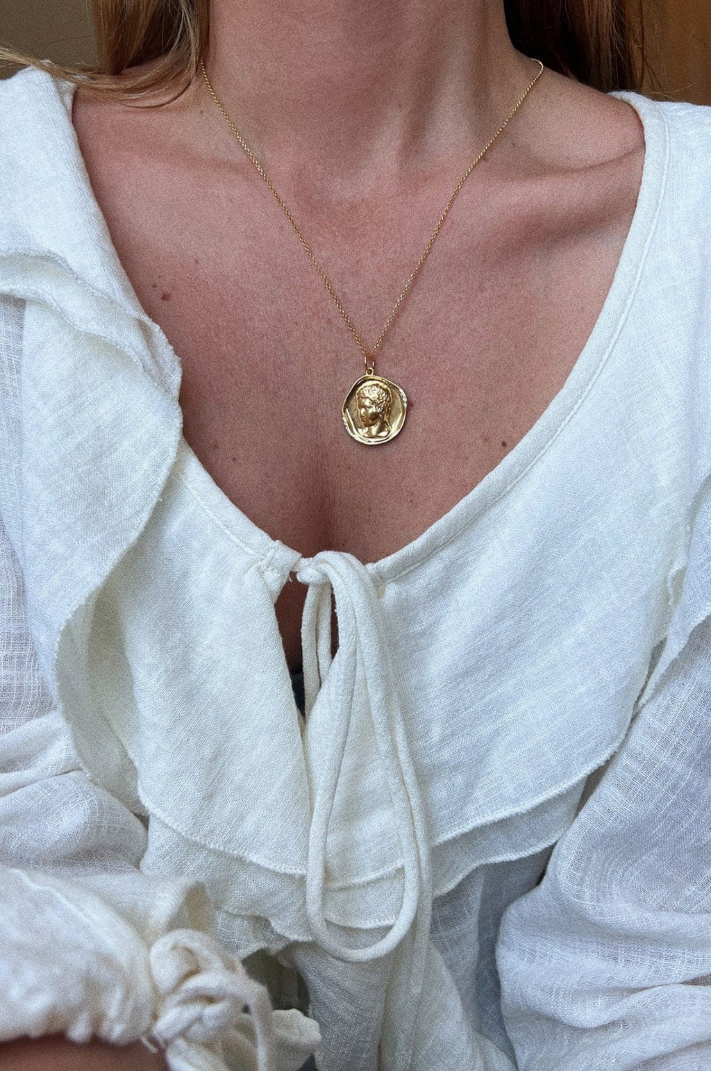 Hermis Large Clip On Gold Charm
