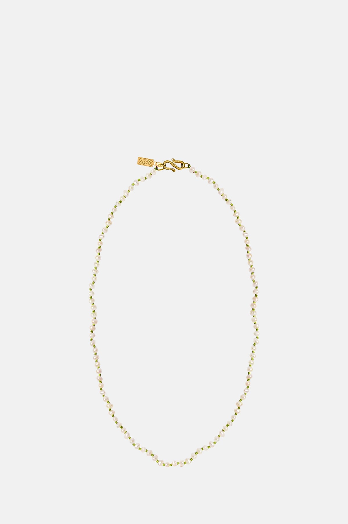 Hermina Athens Wizard of Pearls Olive Necklace.