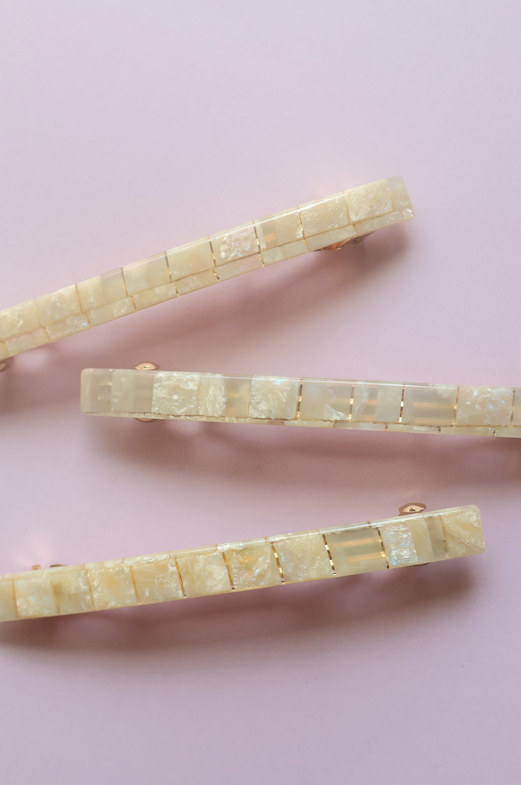 Extra Long Barrette Shell