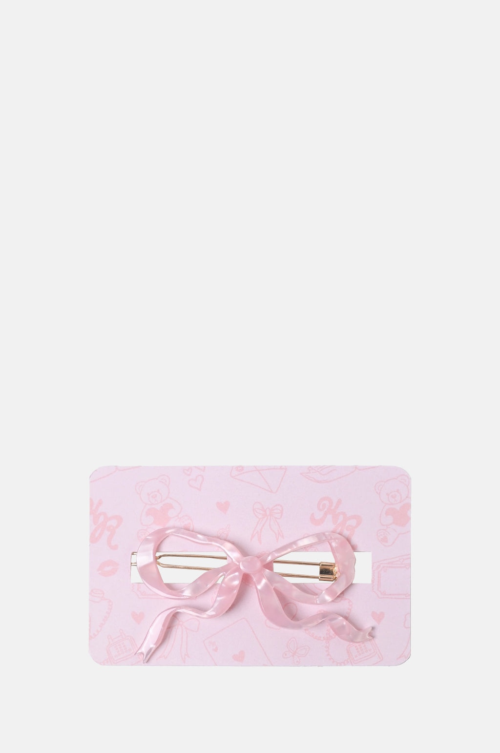 Hey Ricochet Ribbon Bow Clip Pink.