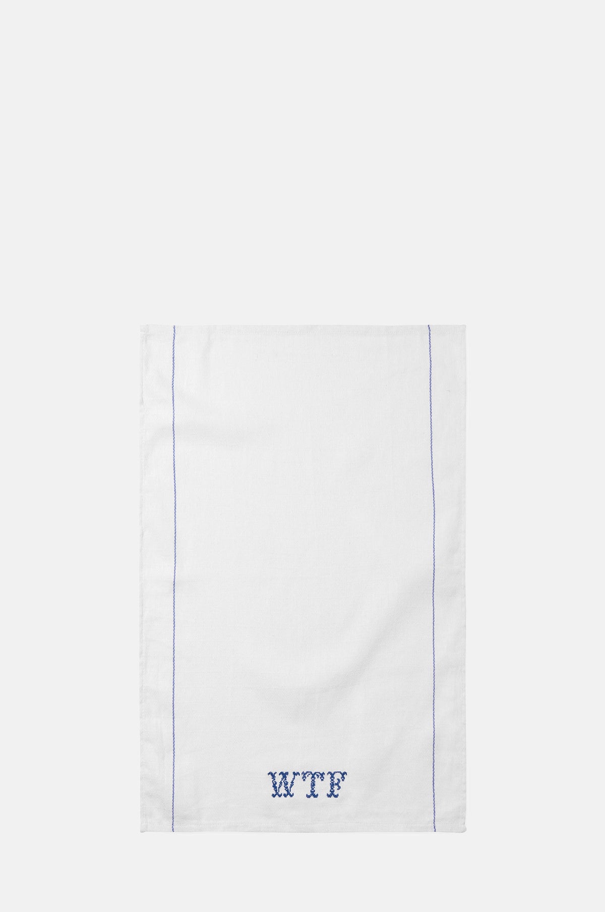 Host WTF Embroidered Tea Towel.