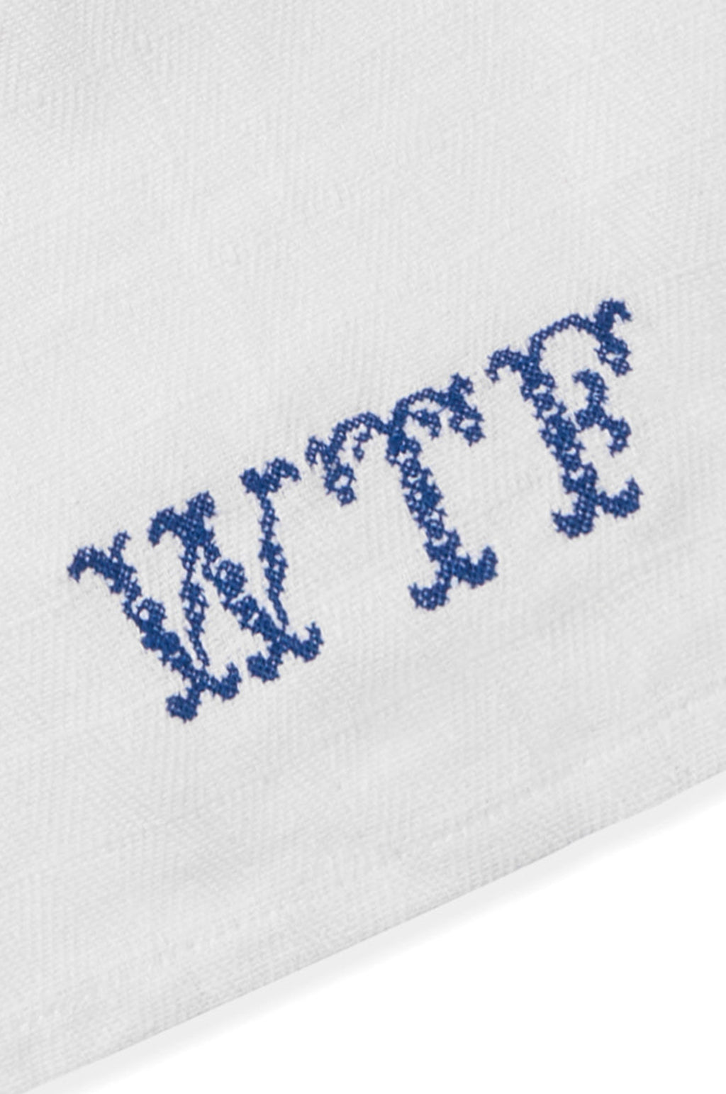 WTF Embroidered Tea Towel
