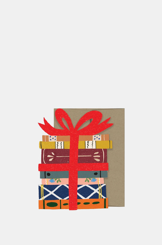 Book Lovers Die Cut Card