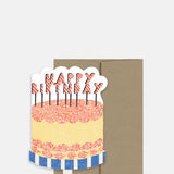 Isatopia Happy Birthday Cake Card.
