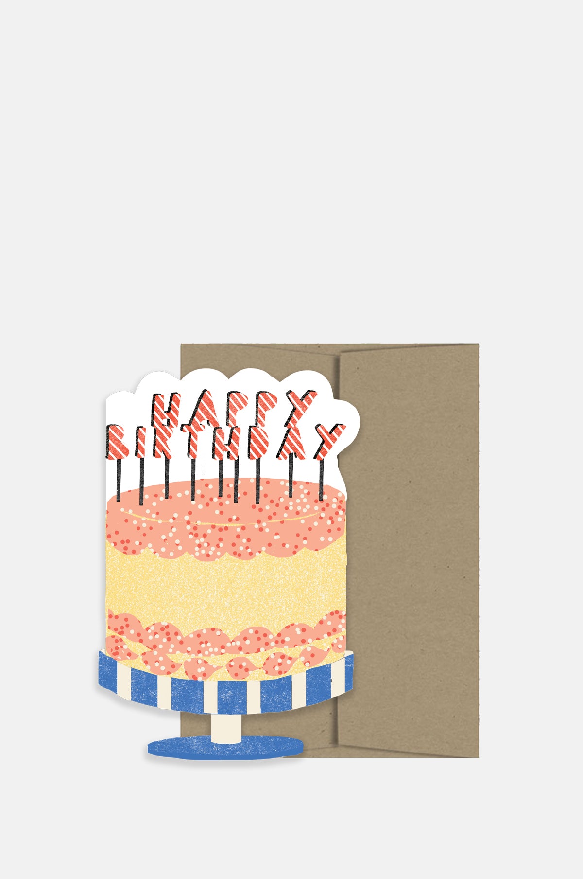Isatopia Happy Birthday Cake Card.