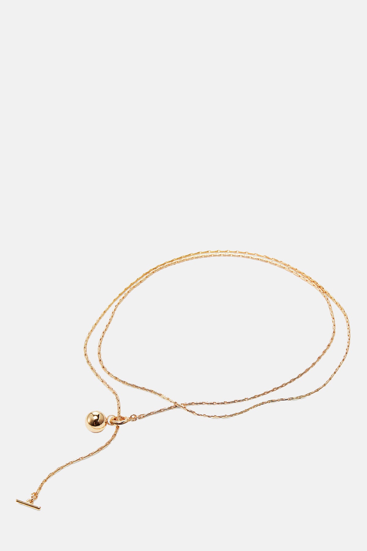Jenny Bird Constance Gold Wrap Chain Necklace.