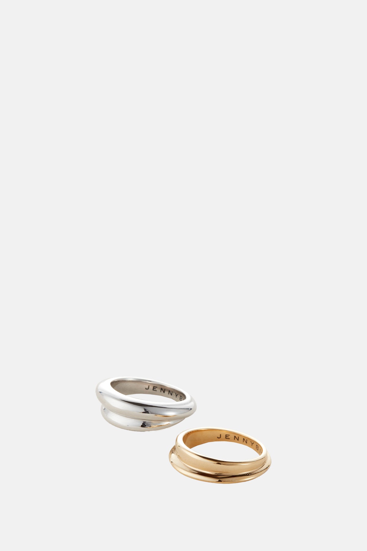 Jenny Bird Lennon Gold and Silver Ring Set.