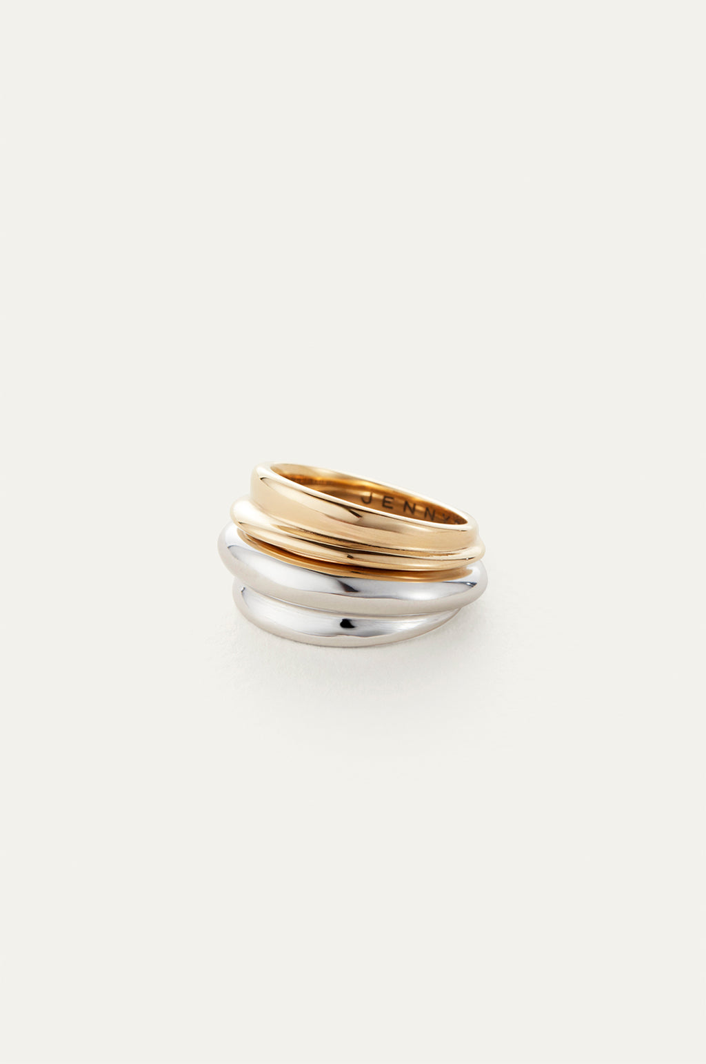 Lennon Gold and Silver Ring Set