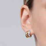 Mini Florence Two-Tone Earrings