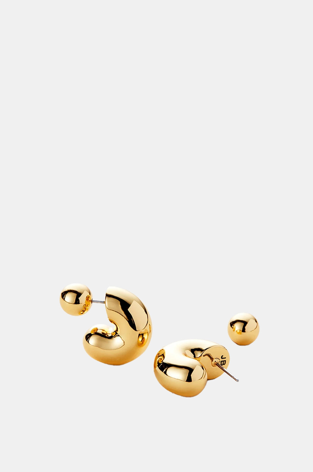 Jenny Bird Tome Medium Gold Hoop Earrings.
