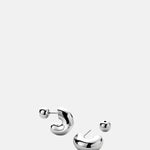 Jenny Bird Tome Small Silver Hoop Earrings.