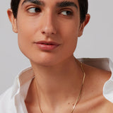 Zeina Slim Gold Chain Necklace