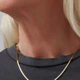 Zeina Slim Gold Chain Necklace