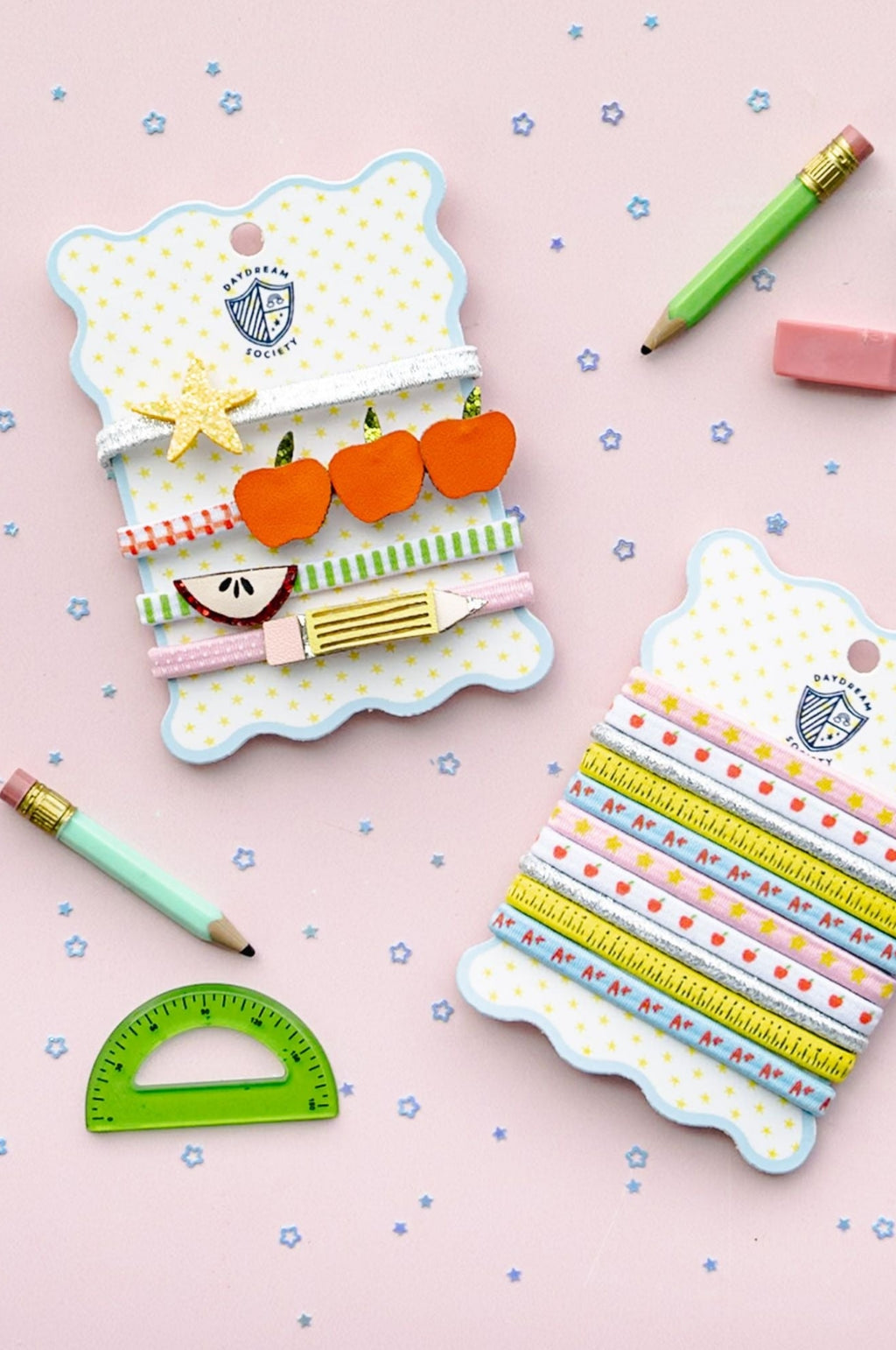 Smarty Pants Embellished Pack of 4 Hair Tie Set