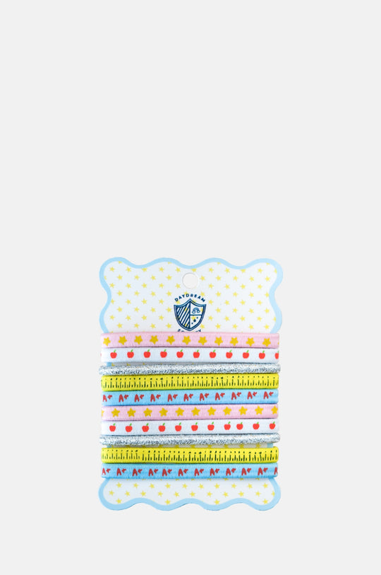 Smarty Pants Printed Pack of 10 Hair Tie Set