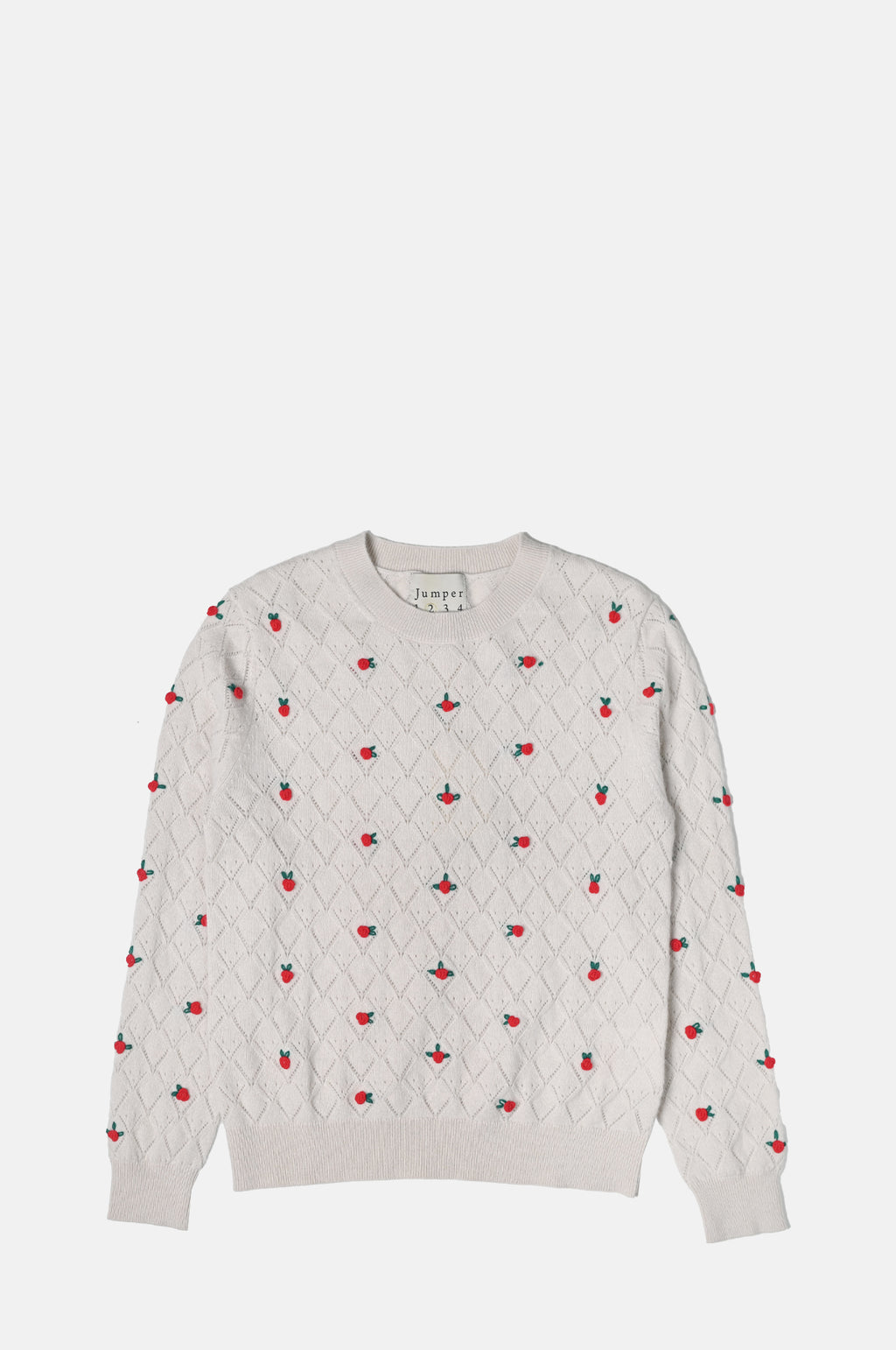 Jumper 1234 Fancy Floral Crew Limestone.