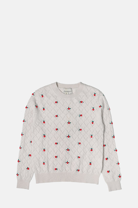 Fancy Floral Crew Limestone