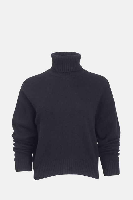 Oversize Roll Collar Black
