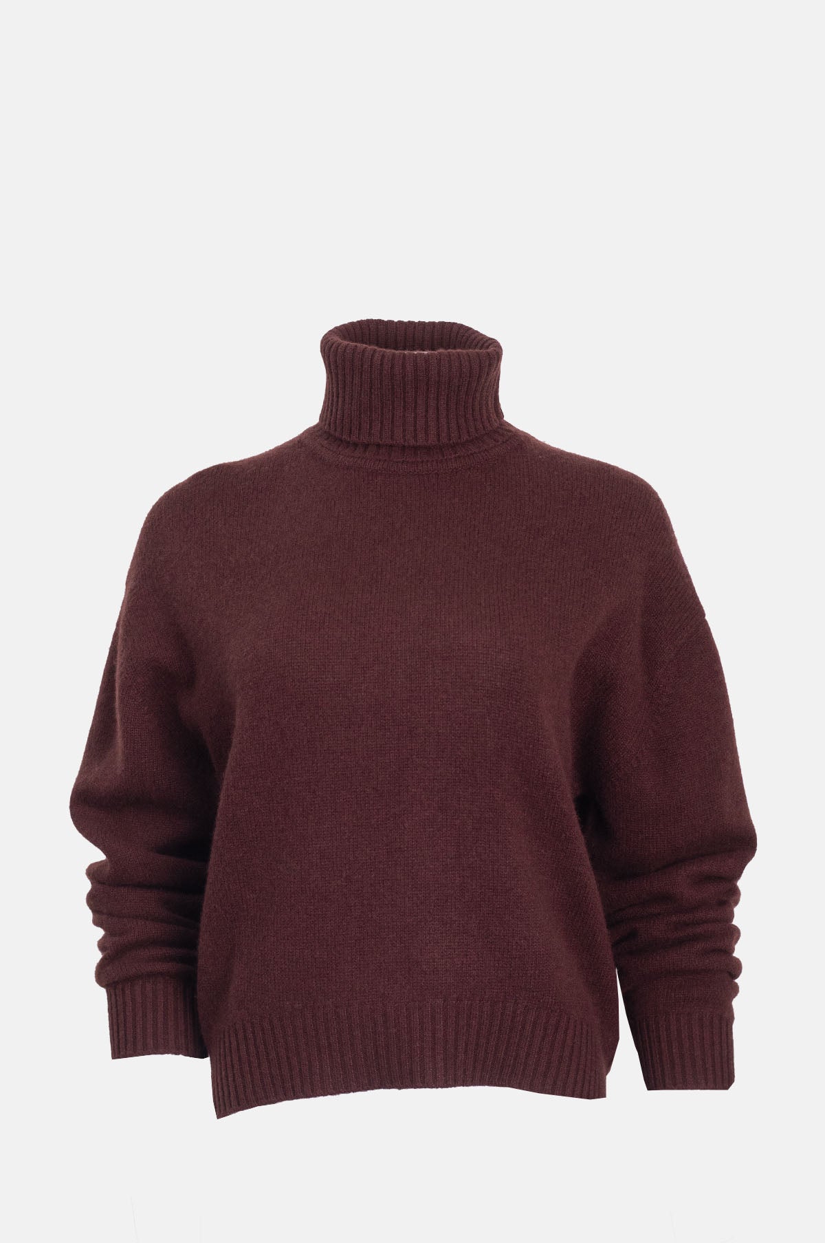 Jumper1234 Oversize Roll Collar Cocoa.