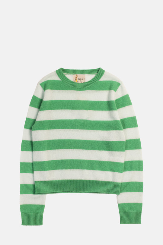Stripe Crew Fresh Green Noor
