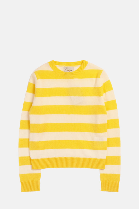 Stripe Crew Primrose Pale Yellow