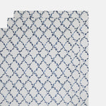 Katie Housley Blue Diamond Botanical Wrapping Paper.