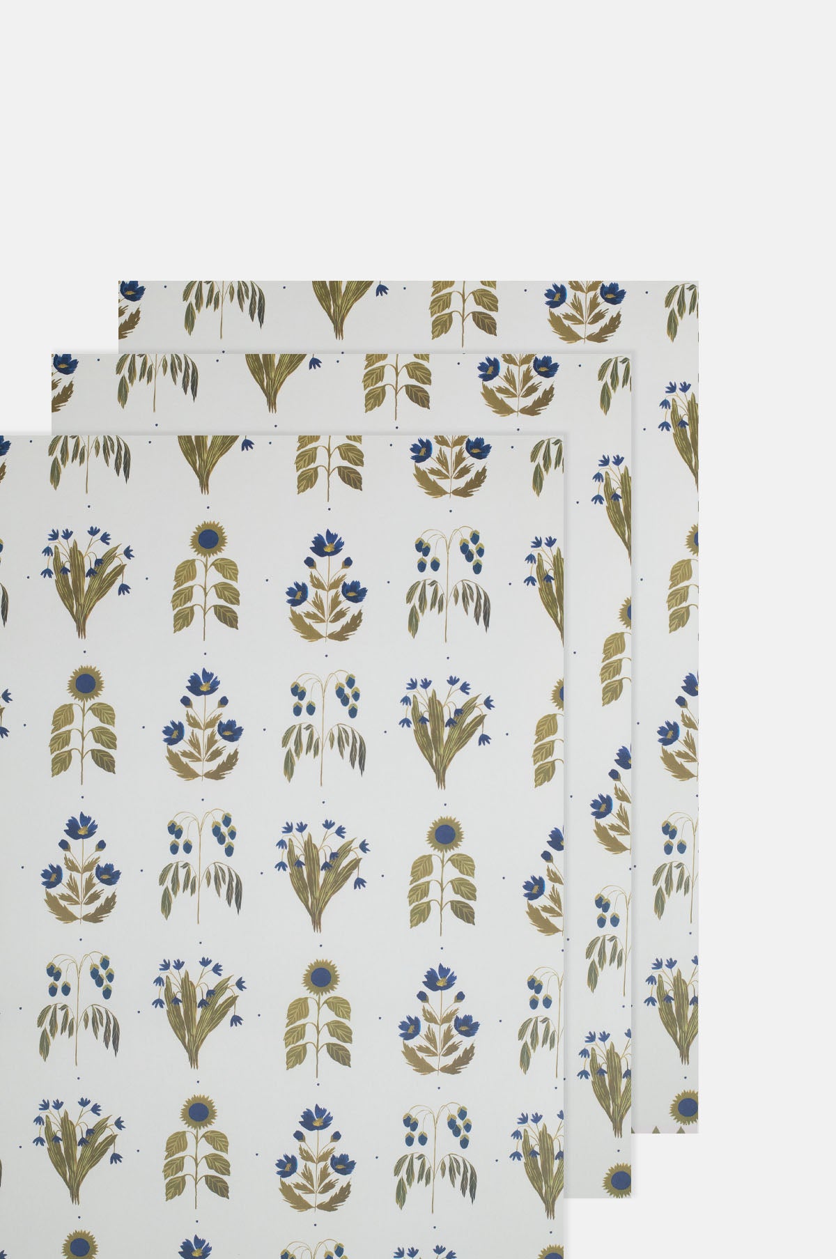 Katie Housley Four Floral Blue Botanical Wrap.