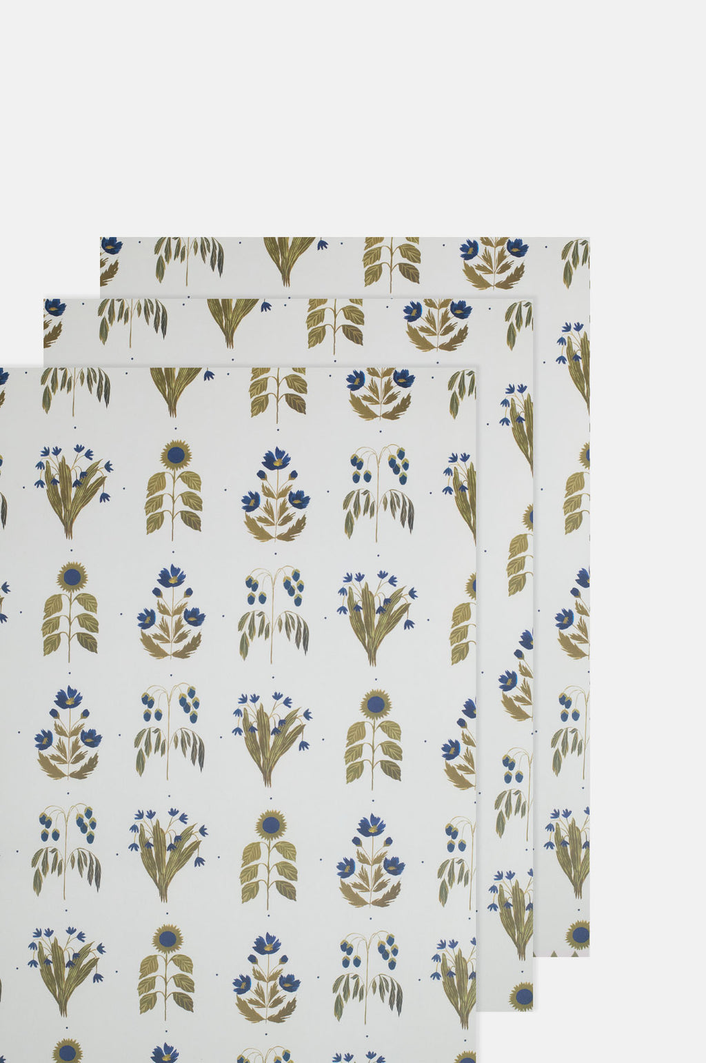 Katie Housley Four Floral Blue Botanical Wrap.