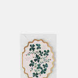 Katie Housley On Your Wedding Day Botanical Scallop Die Cut Card.