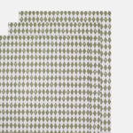 Katie Housley Tulip Diamond Green Harlequin Wrap.