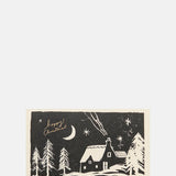Katie Leamon Lino Cut Happy Christmas Card.