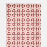 Katie Leamon Red Quilt Pattern Wrapping Paper Set of 3 Sheets.